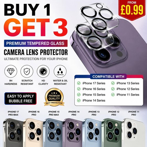 Tempered glass camera lens - tempered,