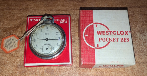 1950s westclox pocket ben - pocket,