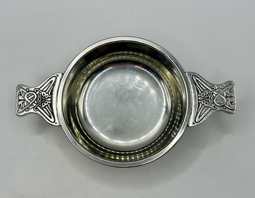 Vintage scottish pewter quaich - vintage,
