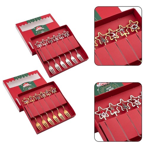 Christmas tableware fork spoon - christmas,