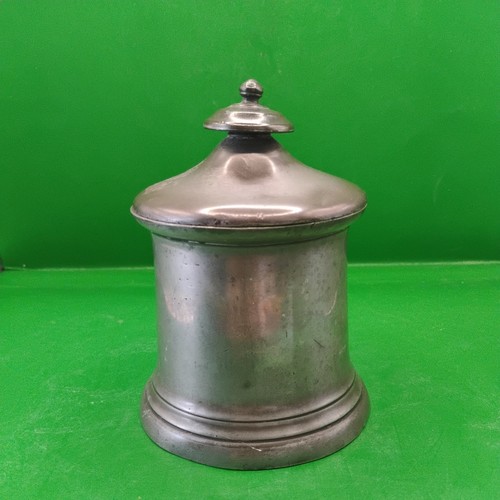 Vintage antique pewter tobacco - vintage,
