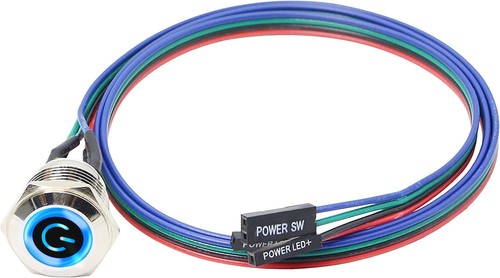 Power switch button - pc, metal