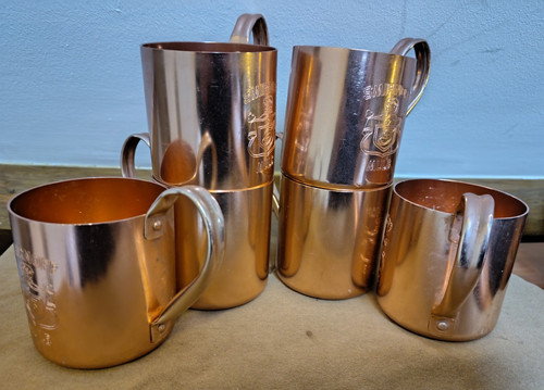 Set six vintage smirnoff - of,