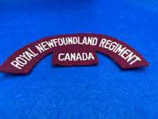 Canadian Army cloth shoulder Royal Newfoundland Regt