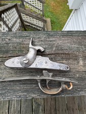Original M1842 Springfield Armory Musket Lock dated 1844  W/ Trigger guard 