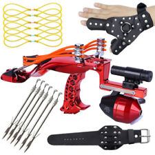 Fishing Laser Catapult Crossbow Set Slingshot Elastic Hunting Arrow Rest Bow