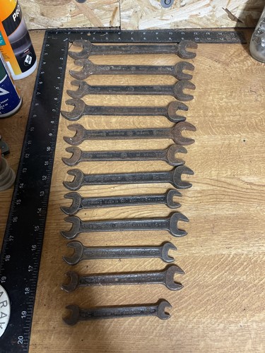 Superslim spanners x12 vintage - spanners,