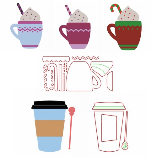 Coffee tea cups - cups, cream