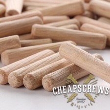 Wooden Dowels Chamfered Fluted