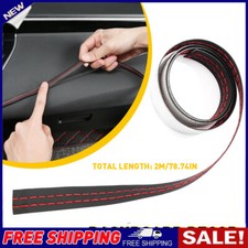 2M Red Leather Car Dashboard