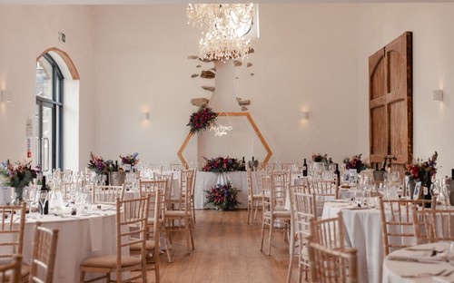 Wooden hexagon occasion arch - wooden,