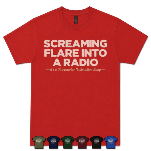 Screaming flare into radio - a,