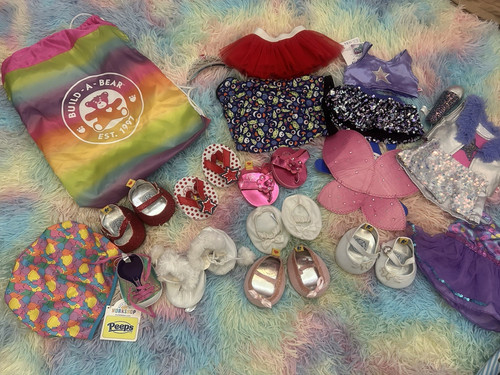 Lot build bear - bear, clothes