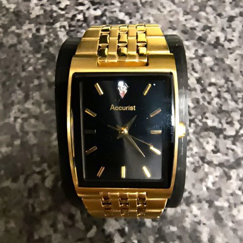 Accurist gold tone - tone, rectangular