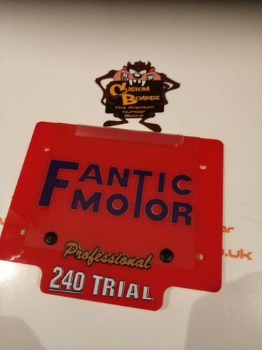 Trials front number board - trials,