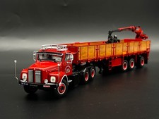 Scania L110 sleepercab torpedo 6x2 brick trailer "Severs" WSI truck models 1:50