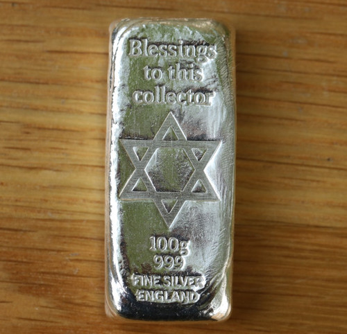 100g star david silver cast - of,