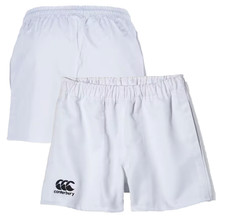 Canterbury Kid's Rugby Shorts White Proffesional Poly Shorts - New