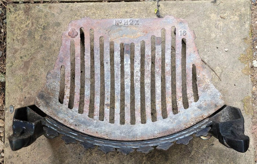 Vintage fire grate with - vintage,