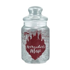 OFFICIAL HARRY POTTER MARAUDERS MAP CANDY SWEET GLASS STORAGE JAR HMB