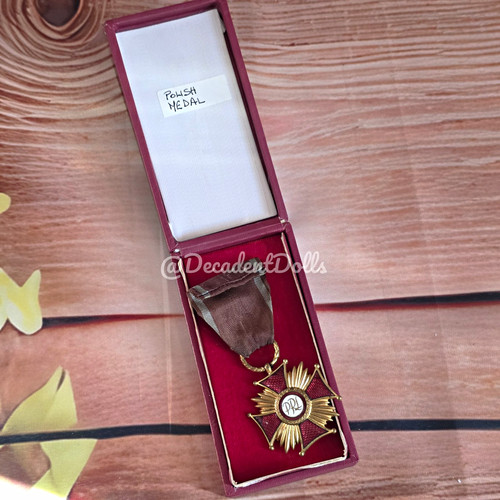 Polish prl medal - prl, gold