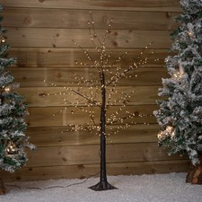 4ft Black Micro Dot Christmas