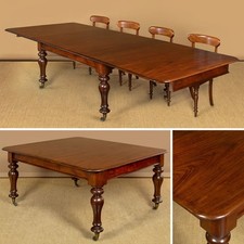 Large Antique Extending Mahogany Dining Table c.1860