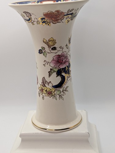 Vtg mason ironstone vase - ironstone,