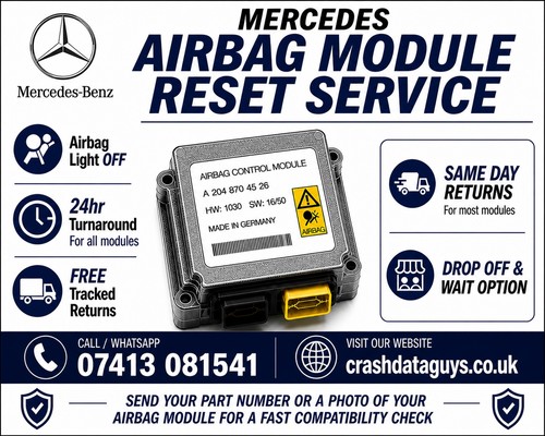 Mercedes airbag module reset - module,