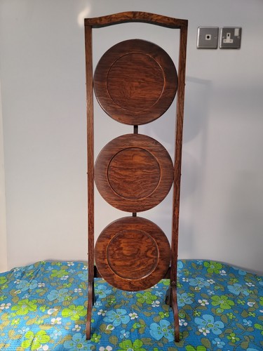 Vintage wooden tier folding - tier,