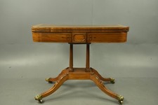 Regency mahogany card table