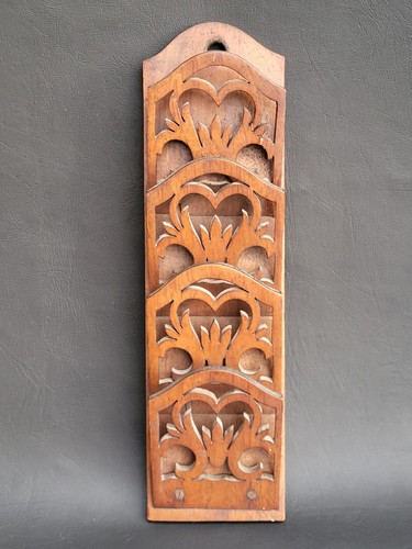 Vintage wooden oak letter rack - vintage,