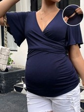 SHEIN Maternity Blue Nursing