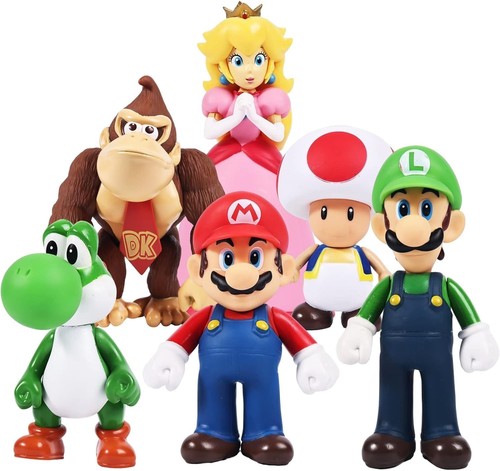 6pcs large mario gift toy - toy, box