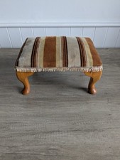 Vintage Footstool Striped