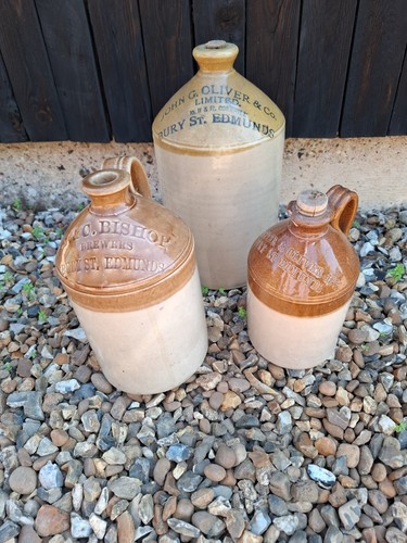 Vintage stone bottles - bottles, flagon