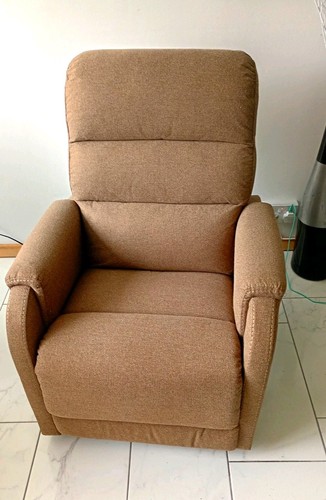 Brown fabric upholstered - fabric,