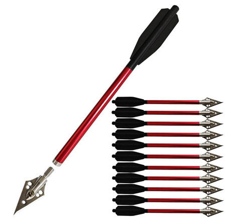 12pcs aluminum arrows - 12pcs, 6.3''