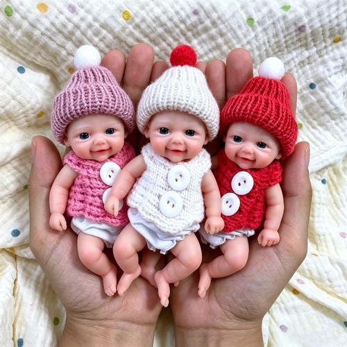 Newborn silicone baby doll - 6",