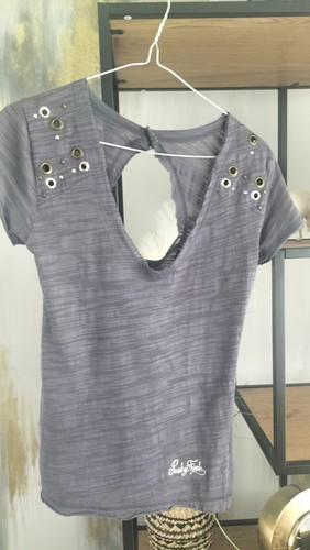 Ladies grey punky fish - fish, top