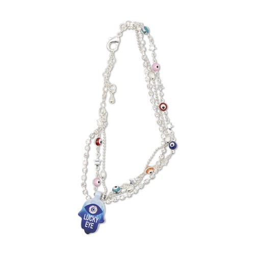 Ankle bracelet silver gold - bracelet,