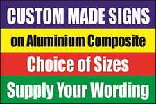 CUSTOM MADE SIGN Aluminium