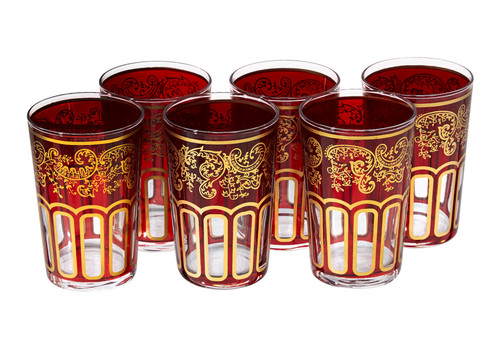 Moroccan tea glasses - tea,