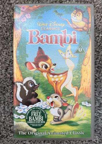 Bambi vhs video tape - vhs,