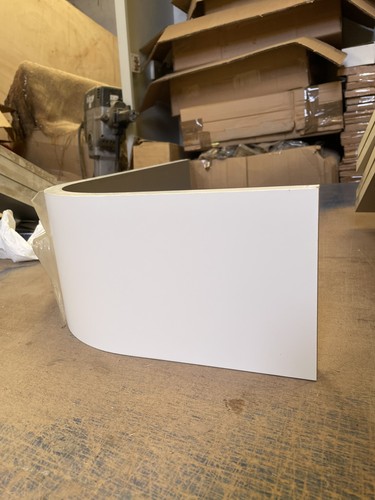 White matt external curved - external,