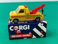 Vintage 1985 CORGI 53344 BP Ford Transit Wrecker Die-Cast Tow Truck & Box