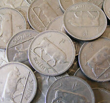 Irish One Shilling Coins Choose Your Year Charging Bull Harp Ireland