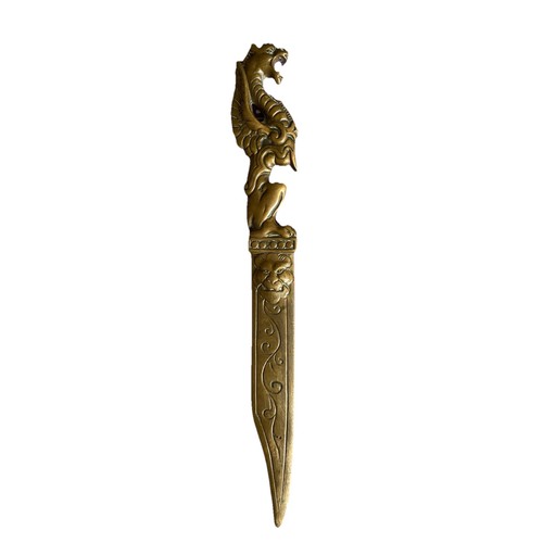 Vintage peerage brass - brass, dragon