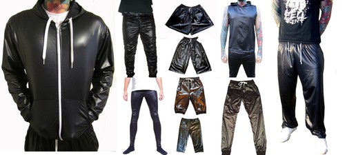 Black wet look shiny - black,