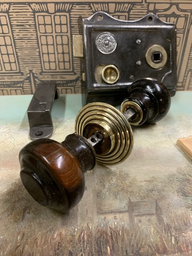 Old victorian rim lock vintage - old,